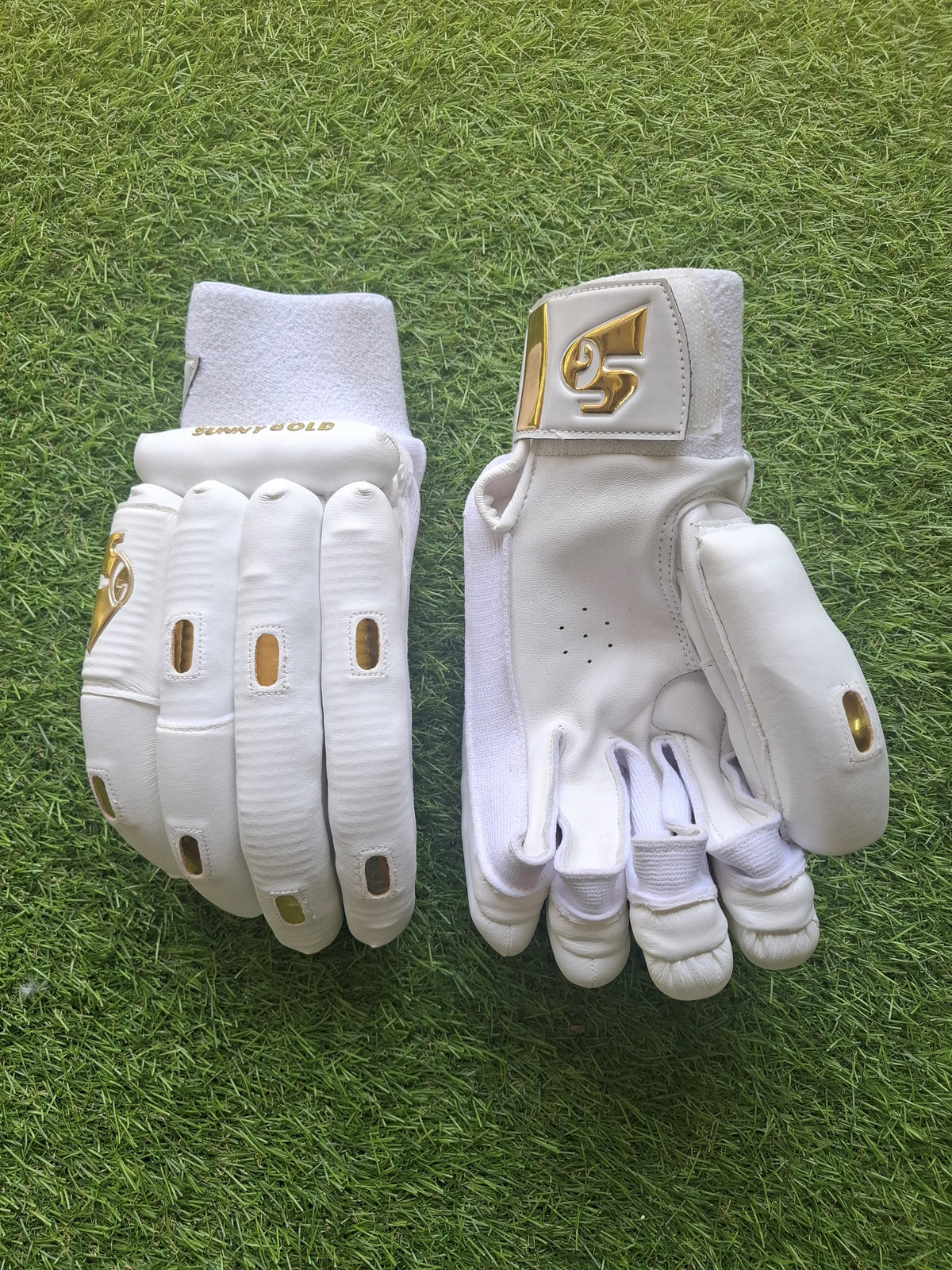 SG Sunny Gold Batting Gloves — Adult — LH