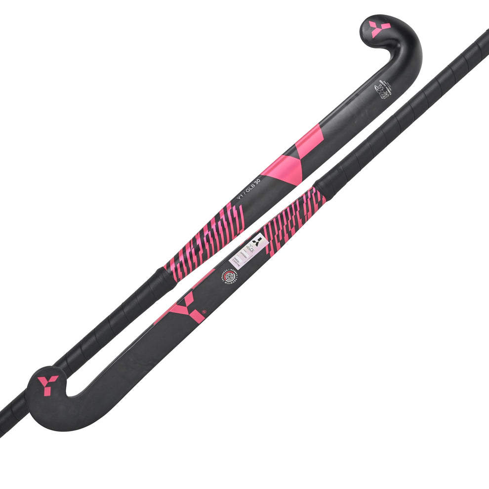 Y1 GLB 30 Low Bow Hockey Stick — Pink